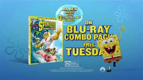 The Spongebob Movie Sponge Out Of Water Blu Ray Combo Pack Tv Spot