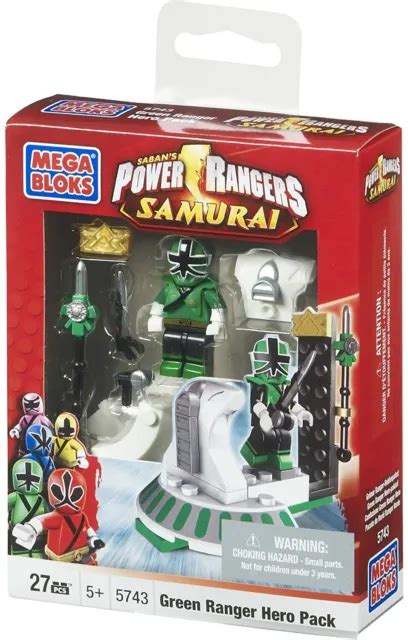 MEGA BLOKS POWER Rangers Samurai Green Hero Pack 5743 14 99 PicClick