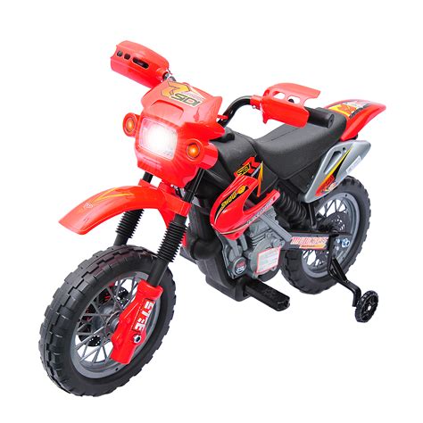 Welcome to dirt bike safety training! Qaba 6V Kids Battery-Powered Electric Ride-On Motorcycle ...