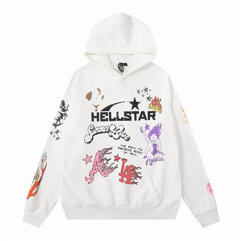Best Hellstar Hoodie White And Color Fake