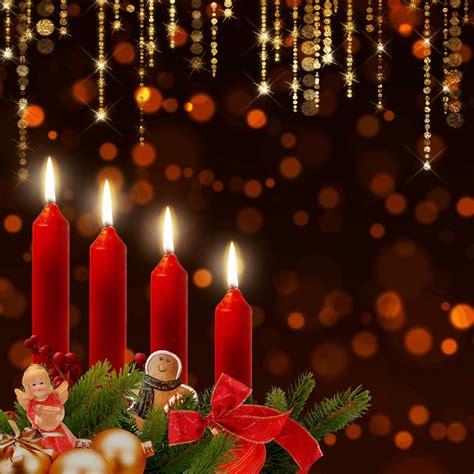 Advent Candles Wreath Bokeh Glitter Glow 1460317 Pxherecomwallpaper