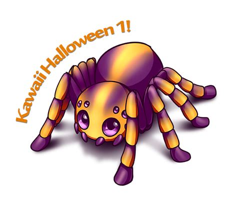 Kawaii Halloween 1 Spider By Blacklynxlair On Deviantart