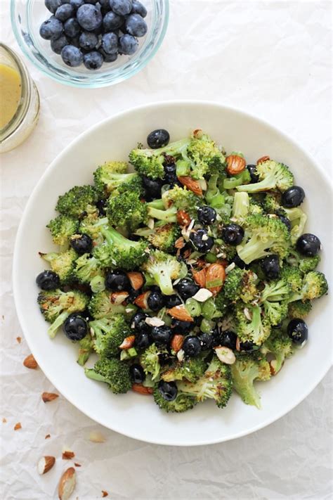 Roasted Broccoli Salad With Blueberries Cook Nourish Bliss