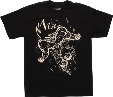 Stay dry on the mats or in the gym and represent your favorite hero in our dragon ball z compression shirt. Dragon Ball Z Goku Outline Charge T-Shirt