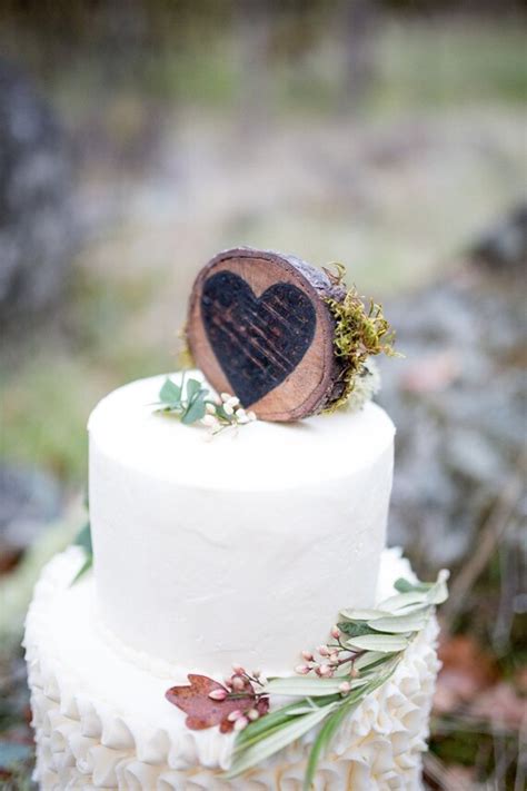 Items Similar To Wood Heart Cake Topper On Etsy
