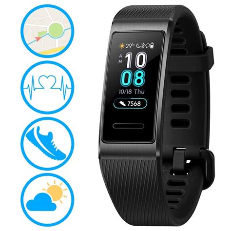 The smartwatch huawei band 3 pro comes with a dimension 45 mm (span of main body) x 19 mm (width) x 11 mm (maximum thickness of the. Huawei Band 3 Pro Fitness-Armband 55023002 (Offene ...