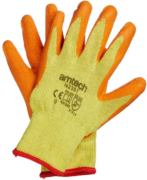 Amtech N2351 Latex Palm Coated Builders Gloves Large Size 9