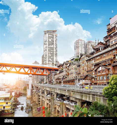 Chongqing Chinas Classical Architecture Hongyadong Stock Photo Alamy