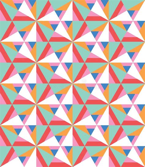 Seamless Pattern In Mosaic Style Stock Vector Illustration Of Vector