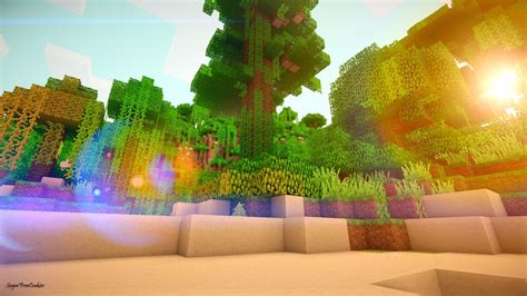 You can customize the wallpaper with your own skins. undefined Minecraft shaders background (22 Wallpapers ...