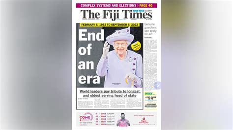 The Fiji Times From The Editor In Chiefs Desk Your September 10