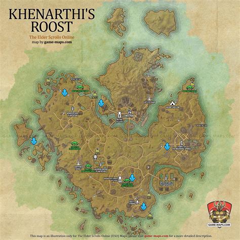 Khenarthis Roost Map The Elder Scrolls Online Game