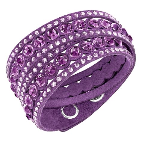 Swarovski Crystal Double Wrap Bracelet In Purple Save 13 Lyst