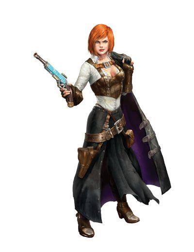 Female Human Gunslinger Pistol Fantasy Warrior Fantasy Rpg Medieval