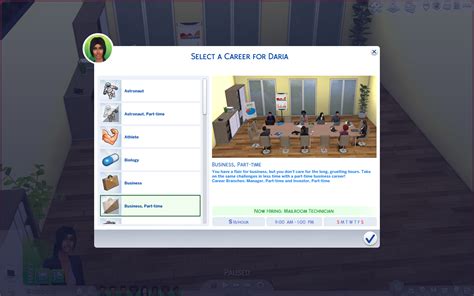 Mod The Sims Part Time Business Career