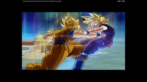 Dragonball Z Infinite World Goku And Gohan Training In The Hyperbolic