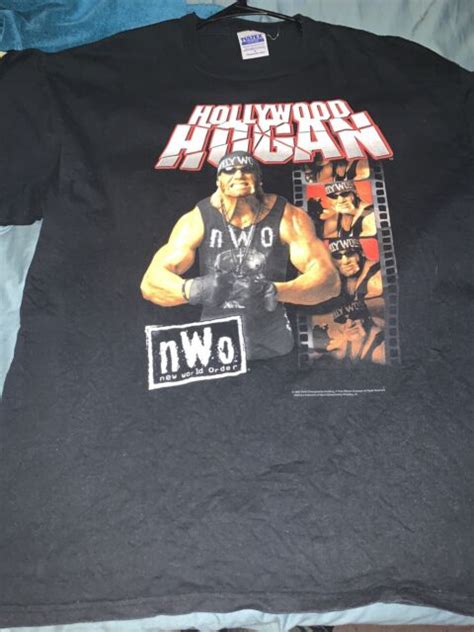 Wwe Wcw Nwo Hulk Hogan T Shirt Size Xl Used Black With Defects Make