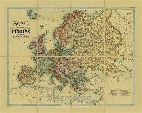 Vintage Style Europe Map By I Love Retro