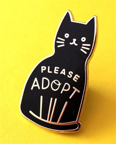 29 Cat Pins That Are Simply Purrrfect Cat Pin Cat Enamel Pin Cat