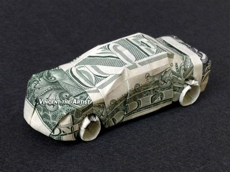 Car Money Origami Vehicle Made Of Real Dollar By Vincenttheartist 29