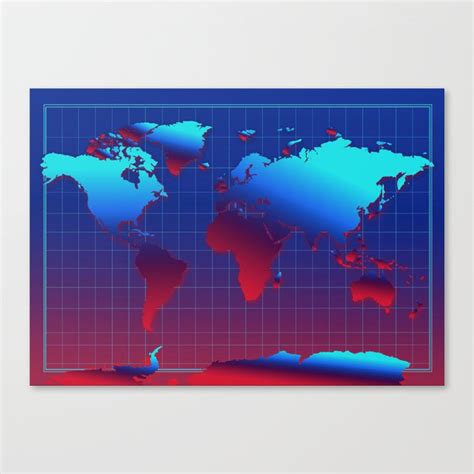 World Map Canvas Print By Bekim Art Society6