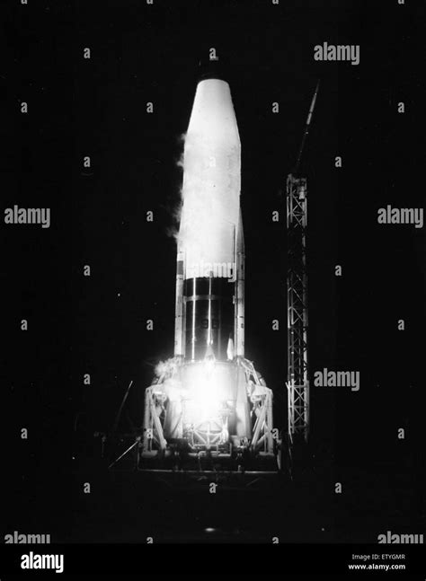 Atlas Missile Ignition Details Atlas 9b Pad 11 Launch Test Stock