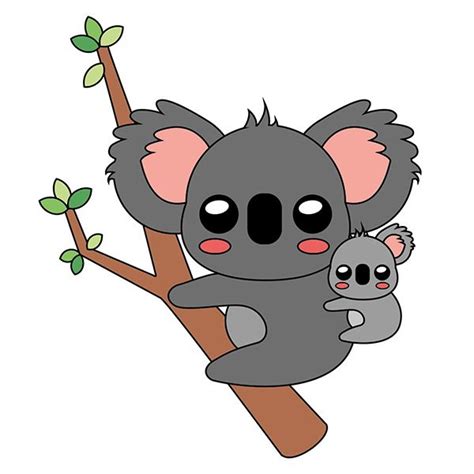 Aprende Cómo Dibujar Un Koala Kawaii Paso A Paso De Una Manera Fácil