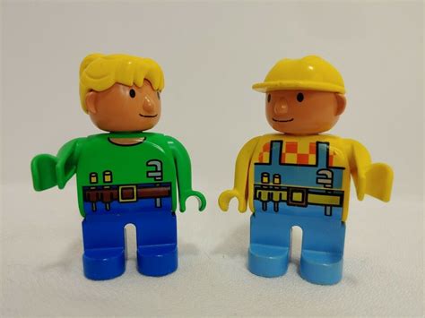 Bob The Builder And Wendy Duplo Lego 2 12 Figure Construction Worker