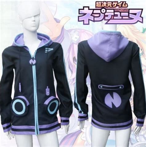 Hyperdimension Neptunia Neptune Purple Heart Otaku Cosplay Sweatshirt