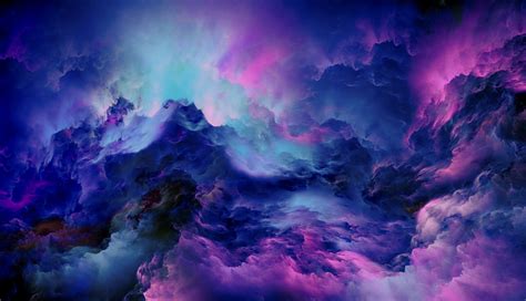 1336x768 Resolution Colorful Clouds Abstract 4k Hd Laptop Wallpaper