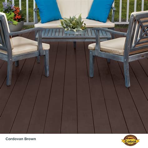 Cabot Cordovan Leather Solid Exterior Wood Stain And Sealer 1 Gallon