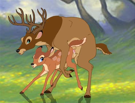 Rule 34 Bambi Film Disney Faline Penis Randy Muledeer Testicles The