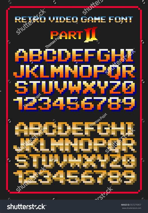 Retro Video Game Font 2 Game Font Video Game Font Retro Video Games