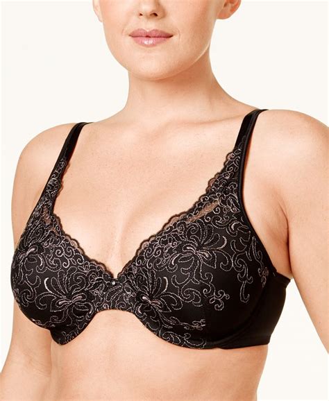 Playtex Love My Curves Side Smoothing Embroidered Underwire Bra 4513