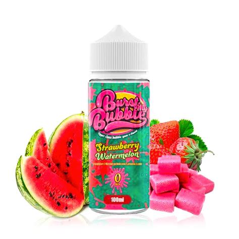Strawberry Watermelon Bubblegum Från Burst My Bubble 100ml Shortfill