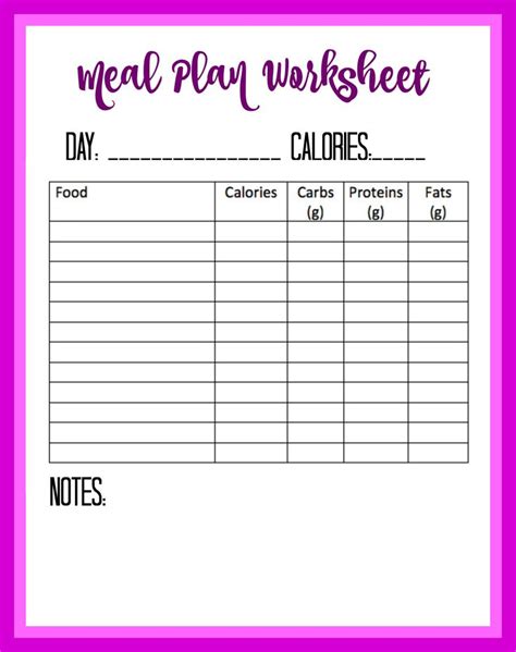 It is not like other. Free Food Diary and Calorie Tracker Printable - Debt Free ...