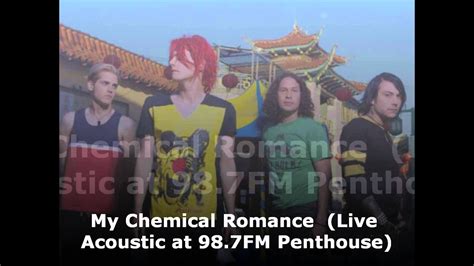 my chemical romance live acoustic at 98 7fm penthouse audiostream youtube