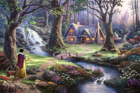 Disney snow white ❤ 4k hd desktop wallpaper for 4k ultra hd tv. Snow White Discovers the Cottage Wallpaper and Background ...