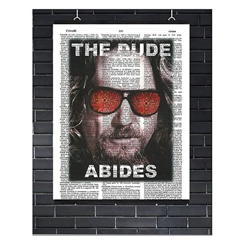 Buy The Big Lebowski Movie Poster The Dude Abides Wall Art Jeff Bridges