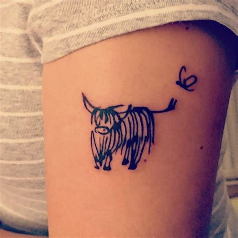 My Highland Cow Tattoo ️ Cow Tattoo Scottish Tattoos Highland Cow