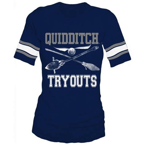 Harry Potter Hogwarts Quidditch Tryout Jersey Licensed Junior Blue T