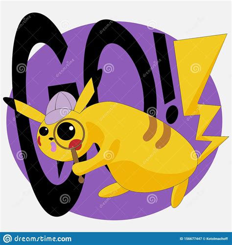 Pikachu Pokemon Logo For T Shirt Or Sticker Design Editorial