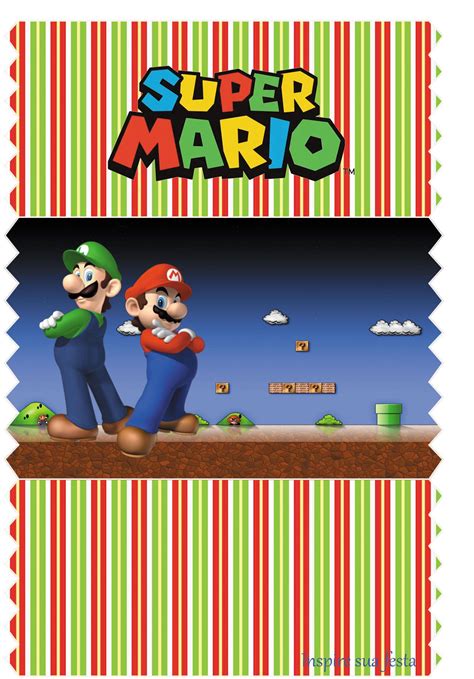 Mario Bros Kit Festa Grátis Para Imprimir Festa De Super Mario