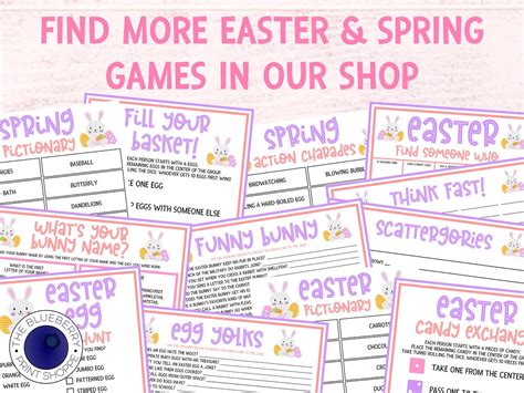 Easter Game Charades Pictionary Spring Game Action Etsy
