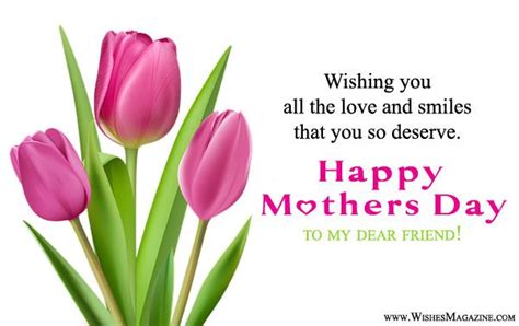 I'm glad that you're my mother because i'm not sure anyone else could have put up with me this long! Happy Mothers Day Wishes Messages For Friends (With images ...