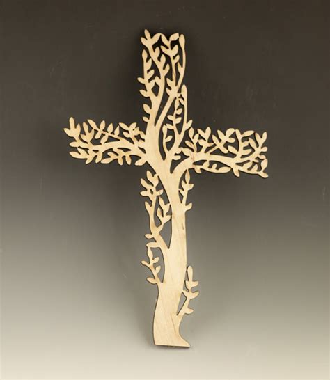 Tree Of Life Religious 7 Wood Wall Cross Etsy