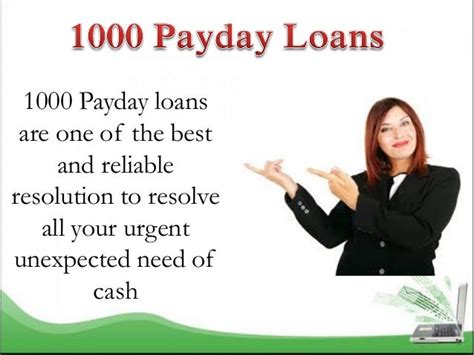 Get Cash From Lenders With The Support Of 1000 Payday Loans Aid