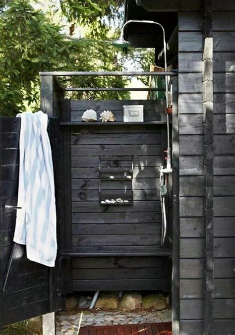 The backyard is the right location because anyone would love to sit sweet or laugh of… Outdoor shower build yourself - Learn the Main Rules | Interior Design Ideas | AVSO.ORG