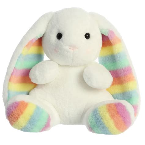 Aurora 13 Cora Rainbow Bunny Teddy Plush Toys Llc Kawaii