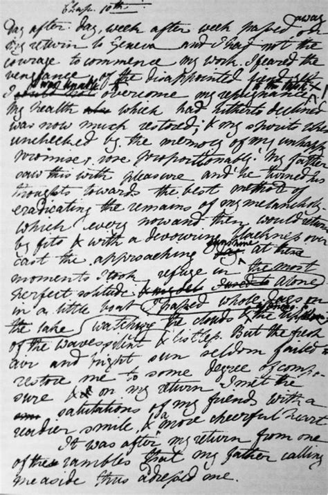 Mary Shelley Writing Frankenstein